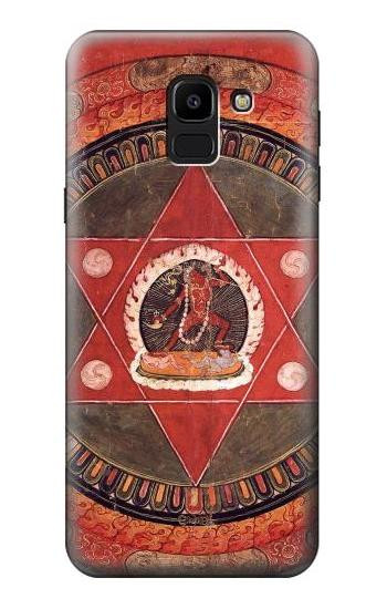 S2464 Tibetan Mandala of the Naropa Tradition Etui Coque Housse pour Samsung Galaxy J6 (2018)