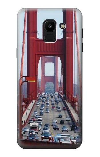S2637 Golden Gate Bridge Etui Coque Housse pour Samsung Galaxy J6 (2018)