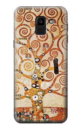 S2723 The Tree of Life Gustav Klimt Etui Coque Housse pour Samsung Galaxy J6 (2018)