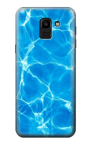 S2788 Blue Water Swimming Pool Etui Coque Housse pour Samsung Galaxy J6 (2018)