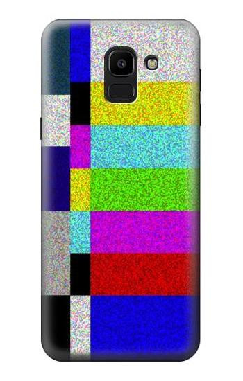 S2871 Noise Signal TV Etui Coque Housse pour Samsung Galaxy J6 (2018)