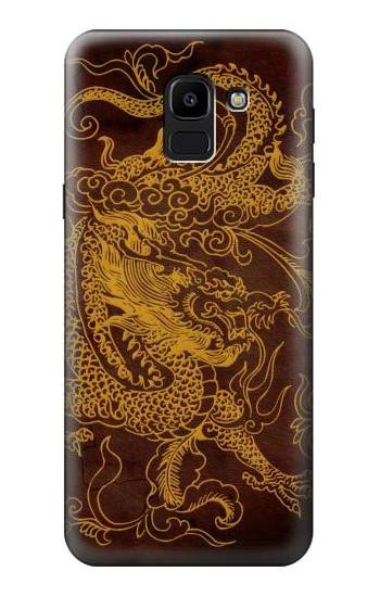 S2911 Chinese Dragon Etui Coque Housse pour Samsung Galaxy J6 (2018)