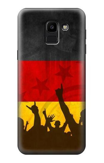 S2966 Germany Football Soccer Euro 2016 Etui Coque Housse pour Samsung Galaxy J6 (2018)
