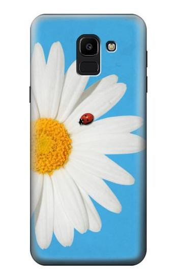 S3043 Vintage Daisy Lady Bug Etui Coque Housse pour Samsung Galaxy J6 (2018)