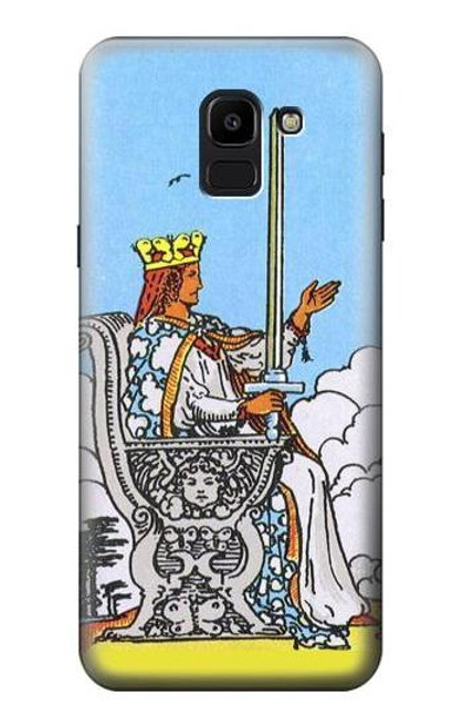S3068 Tarot Card Queen of Swords Etui Coque Housse pour Samsung Galaxy J6 (2018)