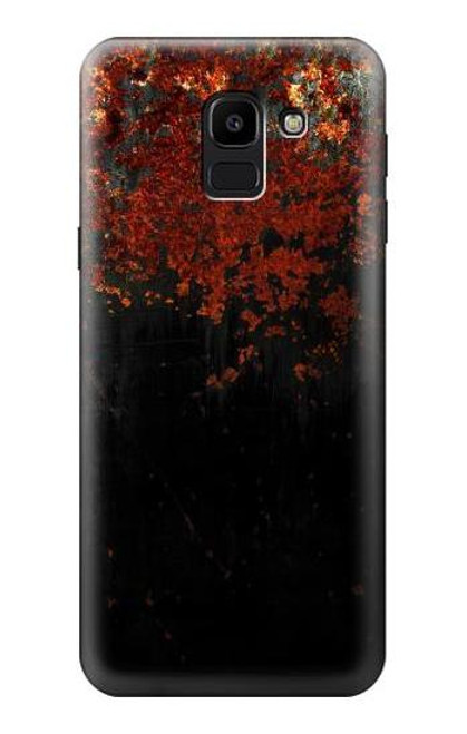 S3071 Rusted Metal Texture Graphic Etui Coque Housse pour Samsung Galaxy J6 (2018)