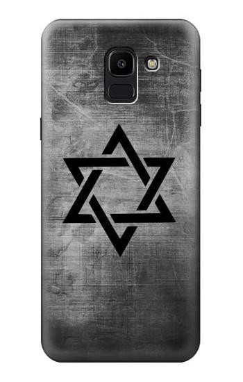 S3107 Judaism Star of David Symbol Etui Coque Housse pour Samsung Galaxy J6 (2018)