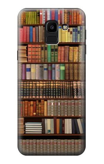 S3154 Bookshelf Etui Coque Housse pour Samsung Galaxy J6 (2018)