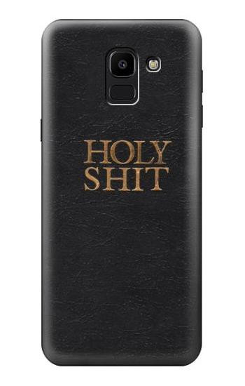 S3166 Funny Holy Shit Etui Coque Housse pour Samsung Galaxy J6 (2018)