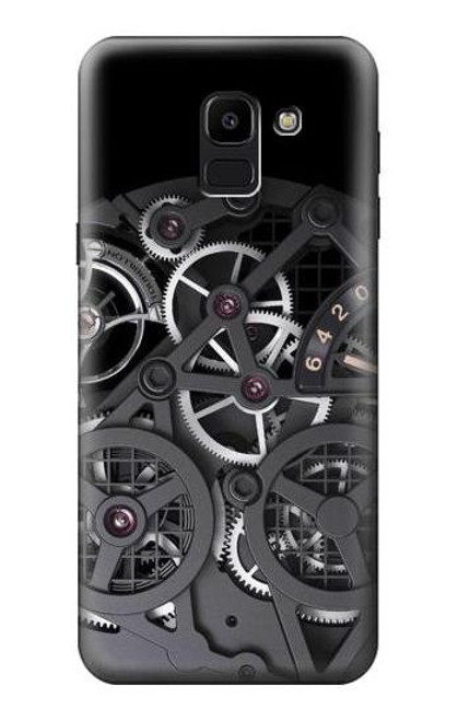 S3176 Inside Watch Black Etui Coque Housse pour Samsung Galaxy J6 (2018)