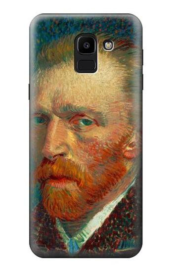 S3335 Vincent Van Gogh Self Portrait Etui Coque Housse pour Samsung Galaxy J6 (2018)