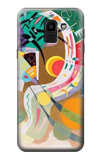 S3346 Vasily Kandinsky Guggenheim Etui Coque Housse pour Samsung Galaxy J6 (2018)