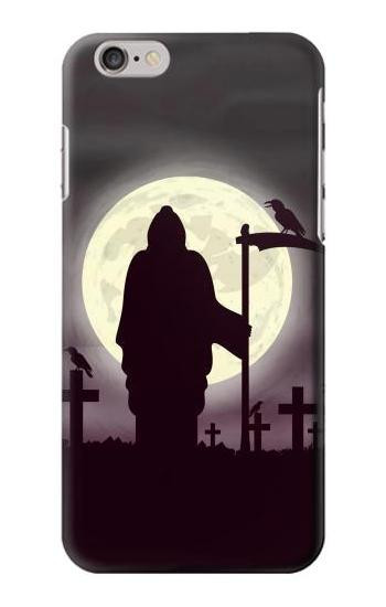 S3262 Grim Reaper Night Moon Cemetery Etui Coque Housse pour iPhone 6 6S