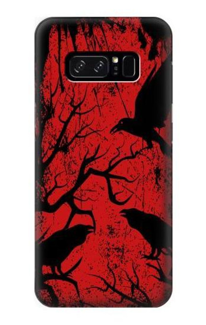 S3325 Crow Black Blood Tree Etui Coque Housse pour Note 8 Samsung Galaxy Note8