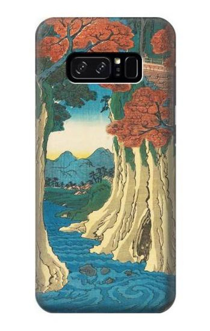 S3348 Utagawa Hiroshige The Monkey Bridge Etui Coque Housse pour Note 8 Samsung Galaxy Note8