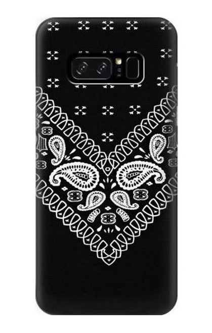 S3363 Bandana Black Pattern Etui Coque Housse pour Note 8 Samsung Galaxy Note8