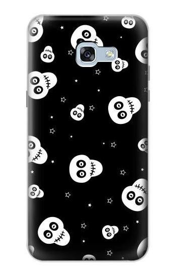 S3261 Smile Skull Halloween Pattern Etui Coque Housse pour Samsung Galaxy A5 (2017)