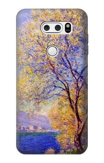 S3339 Claude Monet Antibes Seen from the Salis Gardens Etui Coque Housse pour LG V30, LG V30 Plus, LG V30S ThinQ, LG V35, LG V35 ThinQ
