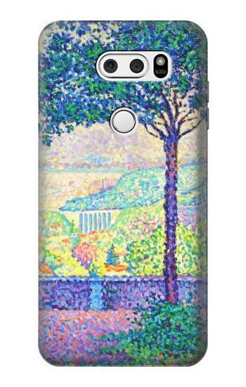 S3349 Paul Signac Terrace of Meudon Etui Coque Housse pour LG V30, LG V30 Plus, LG V30S ThinQ, LG V35, LG V35 ThinQ