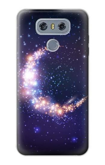S3324 Crescent Moon Galaxy Etui Coque Housse pour LG G6