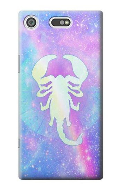 S3267 Zodiac Scorpio Etui Coque Housse pour Sony Xperia XZ1