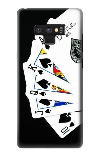 S1078 Poker Royal Straight Flush Etui Coque Housse pour Note 9 Samsung Galaxy Note9