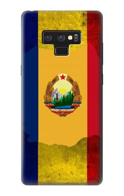 S3021 Romania Flag Etui Coque Housse pour Note 9 Samsung Galaxy Note9