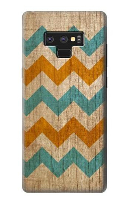 S3033 Vintage Wood Chevron Graphic Printed Etui Coque Housse pour Note 9 Samsung Galaxy Note9