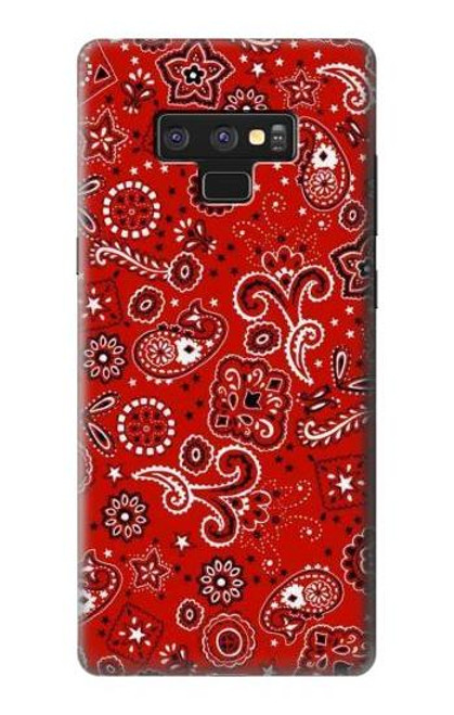 S3354 Red Classic Bandana Etui Coque Housse pour Note 9 Samsung Galaxy Note9