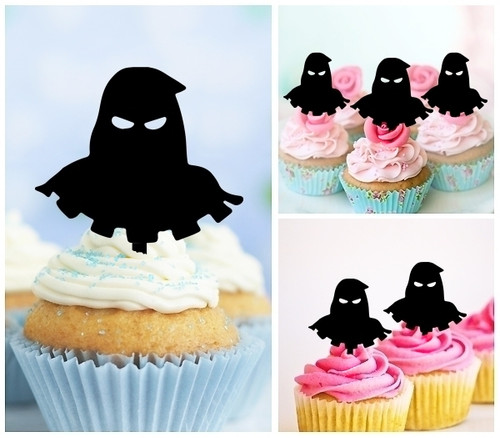 TA0798 Executioner Death Cupcake Toppers Acrylique De Mariage Joyeux anniversaire pour Gâteau Partie Décoration 10 Pièces