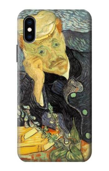 S0212 Van Gogh Portrait of Dr. Gachet Etui Coque Housse pour iPhone X, iPhone XS