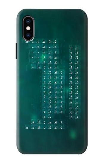 S0846 Chemistry Periodic Table Etui Coque Housse pour iPhone X, iPhone XS