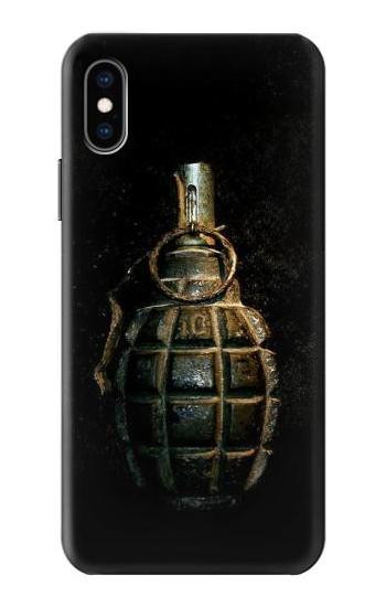 S0881 Hand Grenade Etui Coque Housse pour iPhone X, iPhone XS