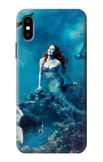 S0899 Mermaid Etui Coque Housse pour iPhone X, iPhone XS