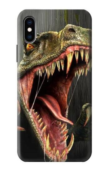 S0923 T-Rex Dinosaur Etui Coque Housse pour iPhone X, iPhone XS