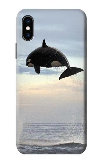 S1349 Killer whale Orca Etui Coque Housse pour iPhone X, iPhone XS
