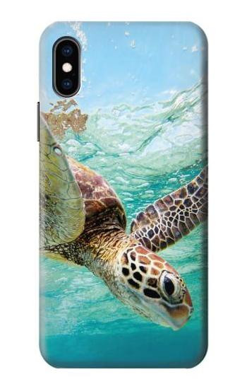 S1377 Ocean Sea Turtle Etui Coque Housse pour iPhone X, iPhone XS
