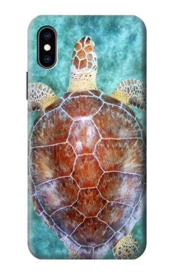 S1424 Sea Turtle Etui Coque Housse pour iPhone X, iPhone XS