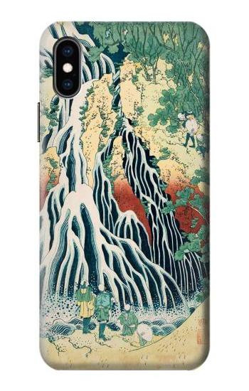 S2491 Hokusai Kirifuri Waterfall at Kurokami Etui Coque Housse pour iPhone X, iPhone XS