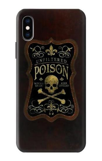 S2649 Unfiltered Poison Vintage Glass Bottle Etui Coque Housse pour iPhone X, iPhone XS
