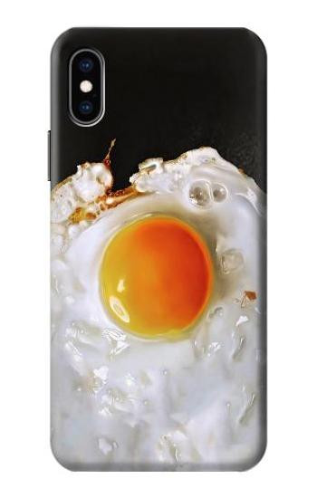 S2695 Fried Egg Etui Coque Housse pour iPhone X, iPhone XS