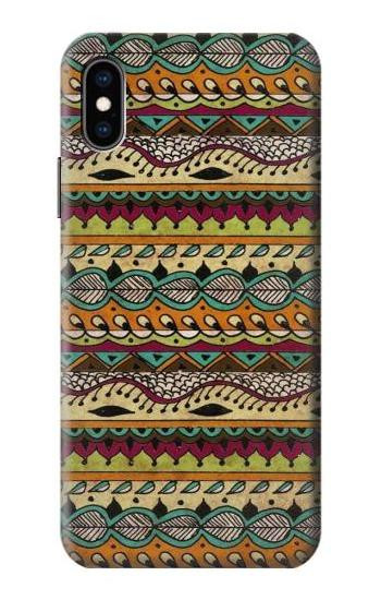 S2860 Aztec Boho Hippie Pattern Etui Coque Housse pour iPhone X, iPhone XS