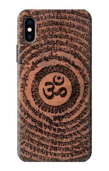 S2874 Om Symbol Tattoo Etui Coque Housse pour iPhone X, iPhone XS