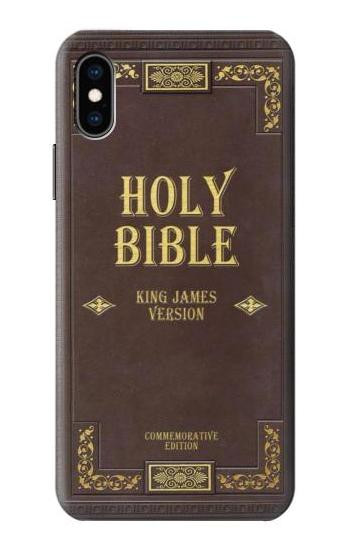 S2889 Holy Bible Cover King James Version Etui Coque Housse pour iPhone X, iPhone XS