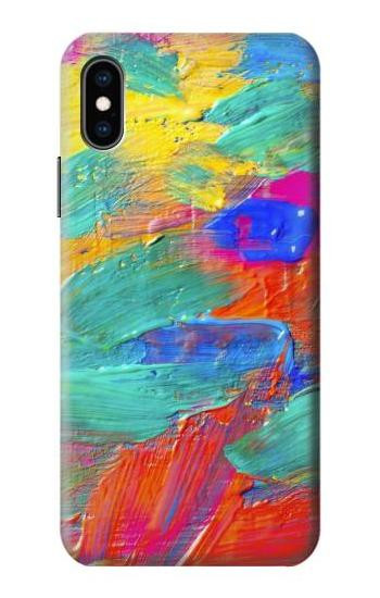 S2942 Brush Stroke Painting Etui Coque Housse pour iPhone X, iPhone XS