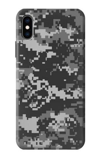 S3293 Urban Black Camo Camouflage Etui Coque Housse pour iPhone X, iPhone XS