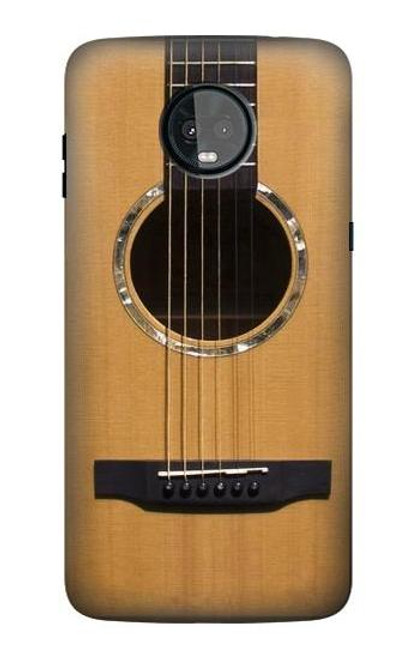 S0057 Acoustic Guitar Etui Coque Housse pour Motorola Moto Z3, Z3 Play