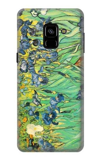 S0210 Van Gogh Irises Etui Coque Housse pour Samsung Galaxy A8 (2018)