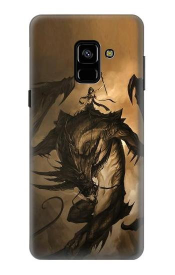S0388 Dragon Rider Etui Coque Housse pour Samsung Galaxy A8 (2018)