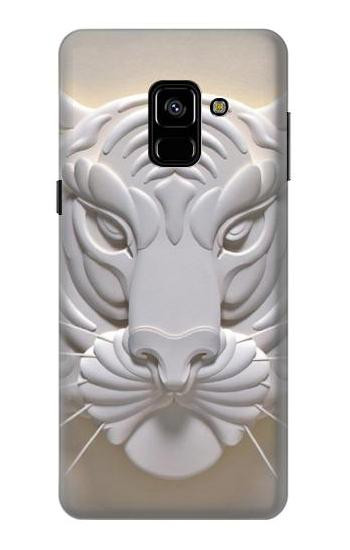 S0574 Tiger Carving Etui Coque Housse pour Samsung Galaxy A8 (2018)